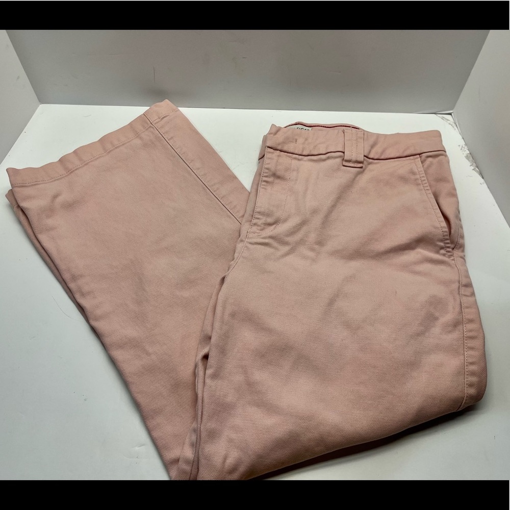 Tommy Hilfiger Women's Size 14 Stretch Cotton Light Pink Straight Leg Pants